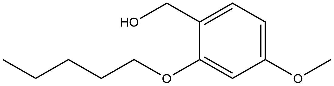 4-Methoxy-2-(pentyloxy)benzenemethanol Structure
