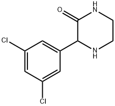 2-Piperazinone, 3-(3,5-dichlorophenyl)-,1249036-59-6,结构式