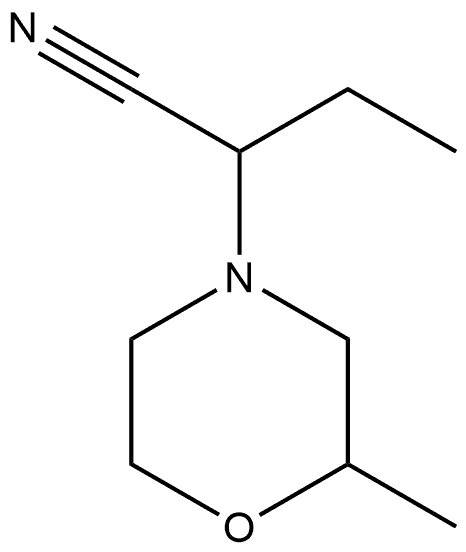 4-Morpholineacetonitrile,α-ethyl-2-methyl- 化学構造式