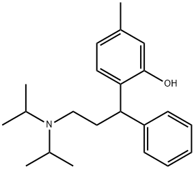 Phenol, 2-[3-[bis(1-methylethyl)amino]-1-phenylpropyl]-5-methyl- Struktur