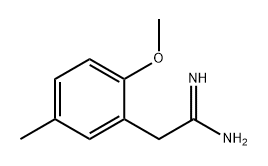 Benzeneethanimidamide, 2-methoxy-5-methyl- Structure