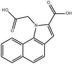 1H-Benz[g]indole-1-acetic acid, 2-carboxy- 结构式