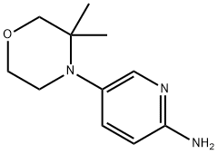 5-(3,3-dimethylmorpholin-4-yl)pyridin-2-amine,1250289-12-3,结构式