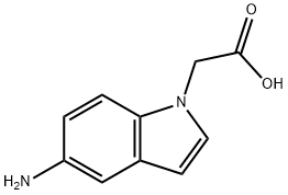 2-(5-amino-1H-indol-1-yl)acetic acid Struktur