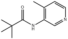 Propanamide, 2,2-dimethyl-N-(4-methyl-3-pyridinyl)- Struktur