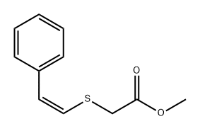 Acetic acid, [(2-phenylethenyl)thio]-, methyl ester, (Z)- (9CI)