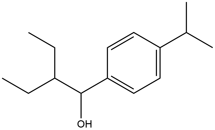 α-(1-Ethylpropyl)-4-(1-methylethyl)benzenemethanol 结构式