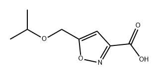5-(异丙氧基甲基)异噁唑-3-羧酸, 1250748-07-2, 结构式