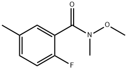 2-Fluoro-N-methoxy-N,5-dimethylbenzamide 结构式