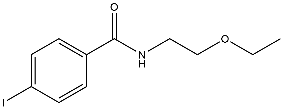 N-(2-Ethoxyethyl)-4-iodobenzamide Structure