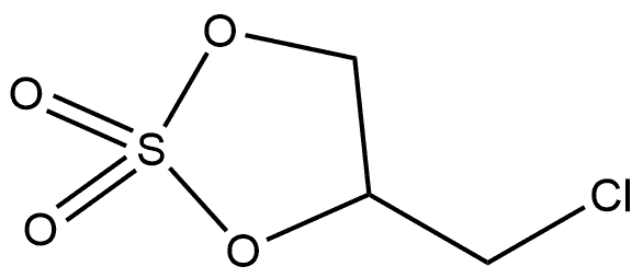 4-(氯甲基)-1,3,2-二氧硫杂环戊烷-2,2-二氧化物, 125092-48-0, 结构式