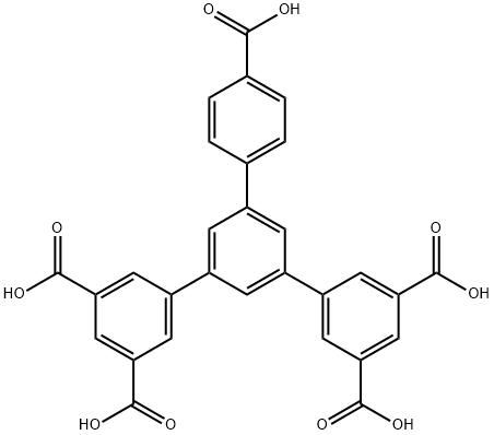 5'-(4-羧基苯基)-[1,1':3',1''-三联苯]-3,3'',5,5''-四羧酸,1250980-06-3,结构式