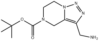 tert-butyl 3-(aminomethyl)-6,7-dihydro-[1,2,3]triazolo[1,5-a]pyrazine-5(4H)-carboxylate Structure