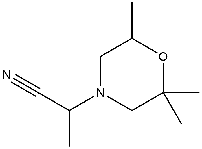 4-Morpholineacetonitrile,α,2,2,6-tetramethyl- Struktur
