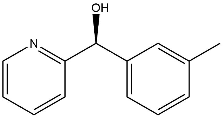 (S)-3-甲基苯基-2-吡啶甲醇 结构式