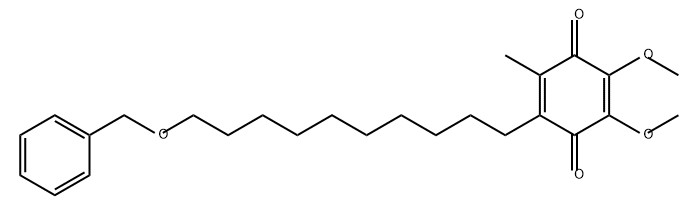 2,5-Cyclohexadiene-1,4-dione, 2,3-dimethoxy-5-methyl-6-[10-(phenylmethoxy)decyl]- Structure