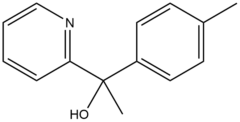 1-(pyridin-2-yl)-1-(p-tolyl)ethan-1-ol Structure