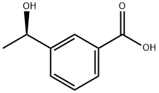 Benzoic acid, 3-[(1R)-1-hydroxyethyl]- Struktur