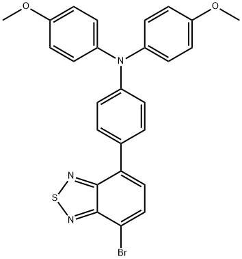 Benzenamine, 4-(7-bromo-2,1,3-benzothiadiazol-4-yl)-N,N-bis(4-methoxyphenyl)- Structure