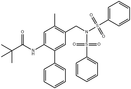 Propanamide, N-[5-[[bis(phenylsulfonyl)amino]methyl]-4-methyl[1,1'-biphenyl]-2-yl]-2,2-dimethyl-
