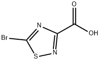 1,2,4-Thiadiazole-3-carboxylic acid, 5-bromo- Struktur