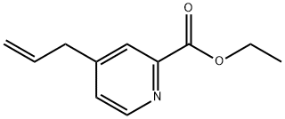 2-Pyridinecarboxylic acid, 4-(2-propen-1-yl)-, ethyl ester,1255305-66-8,结构式