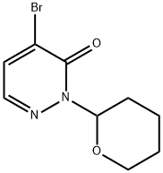 4-溴-2-(四氢2H-吡喃-2-基)哒嗪-3(2H)-酮, 1255531-08-8, 结构式