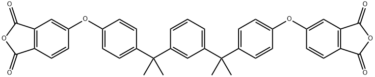 5,5'-[[[1,3-亚苯基双(丙烷-2,2-二基)]双(4,1-亚苯基)]双(氧基)]双(异苯并呋喃-1,3-二酮) 结构式