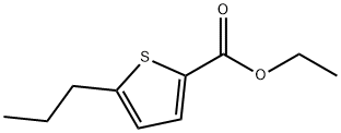 5-丙基噻吩-2-羧酸乙酯, 1256286-41-5, 结构式