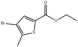 4-溴-5-甲基噻吩-2-羧酸乙酯, 1256286-44-8, 结构式