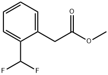 Benzeneacetic acid, 2-(difluoromethyl)-, methyl ester Structure