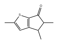 6H-Cyclopenta[b]thiophen-6-one, 4,5-dihydro-2,4,5-trimethyl- Structure