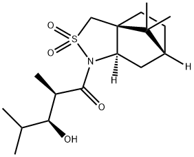 1-Pentanone, 3-hydroxy-2,4-dimethyl-1-[(3aS,6R,7aR)-tetrahydro-8,8-dimethyl-2,2-dioxido-3H-3a,6-methano-2,1-benzisothiazol-1(4H)-yl]-, (2R,3S)- Structure