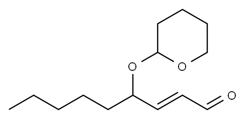 2-Nonenal, 4-[(tetrahydro-2H-pyran-2-yl)oxy]-, (2E)- Structure