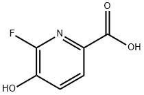 2-Pyridinecarboxylic acid, 6-fluoro-5-hydroxy- Struktur