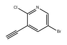 5-溴-2-氯-3-乙炔基吡啶,1256791-73-7,结构式