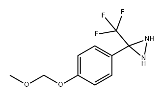 3-[4-(甲氧基甲氧基)苯基]-3-(三氟甲基)重氮基丙啶, 125680-80-0, 结构式