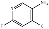 3-Pyridinamine, 4-chloro-6-fluoro- Struktur