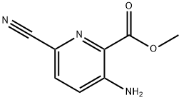 3-氨基-6-氰基吡啶甲酸甲酯, 1256810-85-1, 结构式