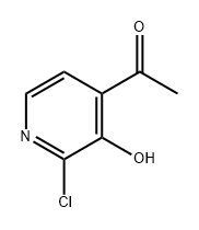 1-(2-氯-3-羟基吡啶-4-基)乙酮,1256818-94-6,结构式