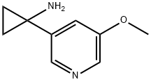 1-(5-methoxypyridin-3-yl)cyclopropan-1-amine Structure