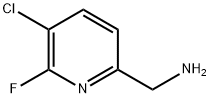 (5-chloro-6-fluoropyridin-2-yl)methanamine Struktur