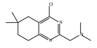 2-Quinazolinemethanamine, 4-chloro-5,6,7,8-tetrahydro-N,N,6,6-tetramethyl- 结构式
