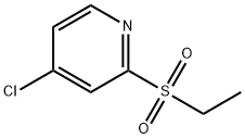 Pyridine, 4-chloro-2-(ethylsulfonyl)- Struktur