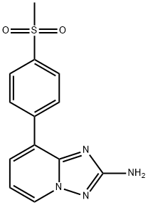 [1,2,4]Triazolo[1,5-a]pyridin-2-amine, 8-[4-(methylsulfonyl)phenyl]-