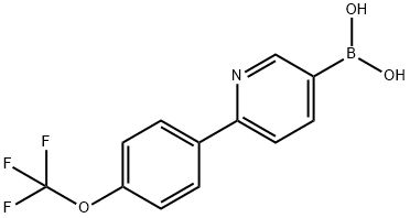 Boronic acid, B-[6-[4-(trifluoromethoxy)phenyl]-3-pyridinyl]- Struktur