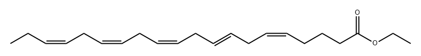 5,8,11,14,17-Eicosapentaenoic acid, ethyl ester, (5Z,8E,11Z,14Z,17Z)- Structure