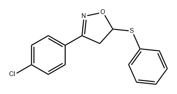 Isoxazole, 3-(4-chlorophenyl)-4,5-dihydro-5-(phenylthio)-