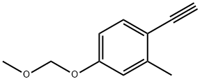 1-乙炔基-4-(甲氧基甲氧基)-2-甲基苯,1258595-03-7,结构式