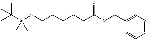 Hexanoic acid, 6-[[(1,1-dimethylethyl)dimethylsilyl]oxy]-, phenylmethyl ester Structure